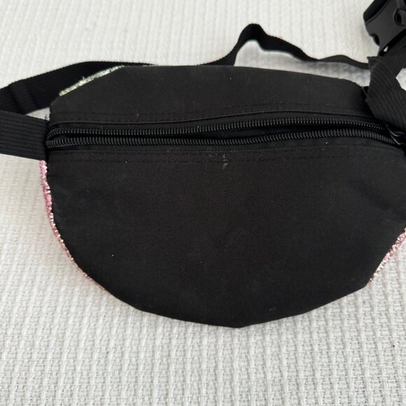 SPIRAL.UK Festival Bag in pink/gold ombre sparkle, One size - Picture 4 of 6